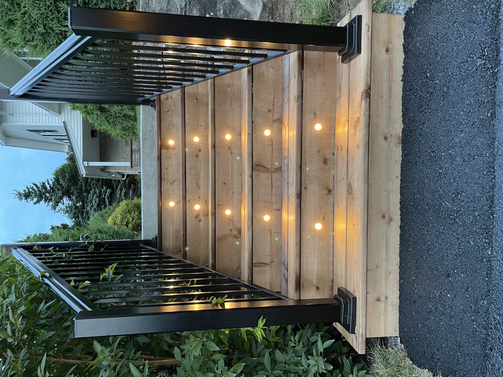 After — illuminated stairs and carpentry by GD Outdoor Services